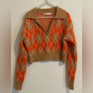 Zara Cropped Sweater Size S